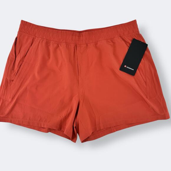 Lululemon Pace Breaker Linerless Shorts Mens Size XXL 5" Inseam Sour Cherry - Picture 1 of 7